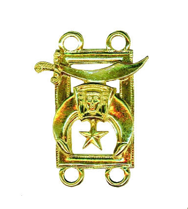 Collier Chaîne Officiers Luxe rouge-jaune-vert - Shriners International Nos Colonnes - Boutique Maçonnique