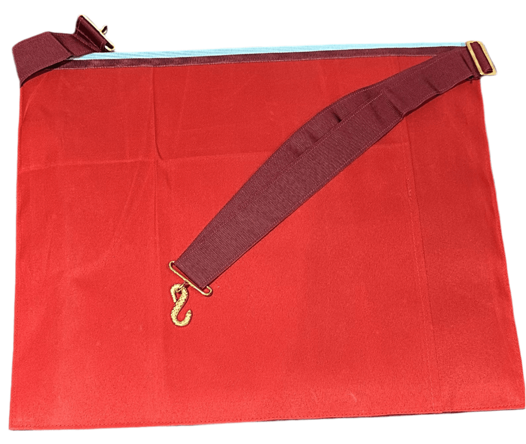 Tablier Vénérable Maître. 39x33cm - Rite Lauderdale (DH) ) - BA Nos Colonnes - Boutique Maçonnique 