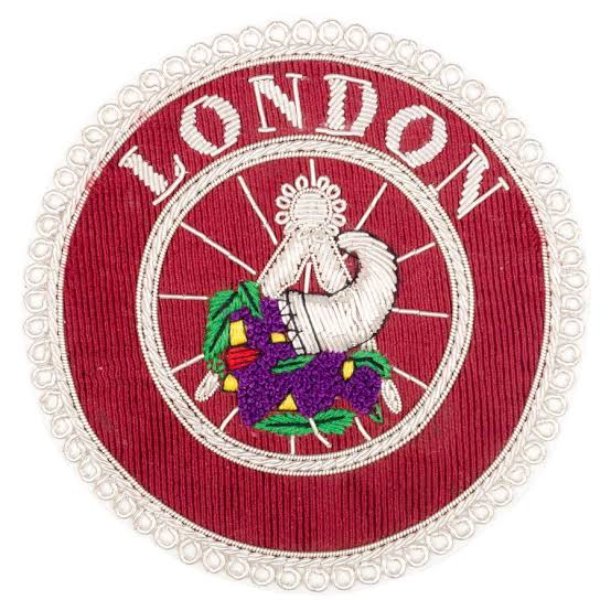 Tablier Provincial (Rosettes). Grand Intendant. Magenta - Grandes Loges, style anglais Nos Colonnes - boutique maçonnique 