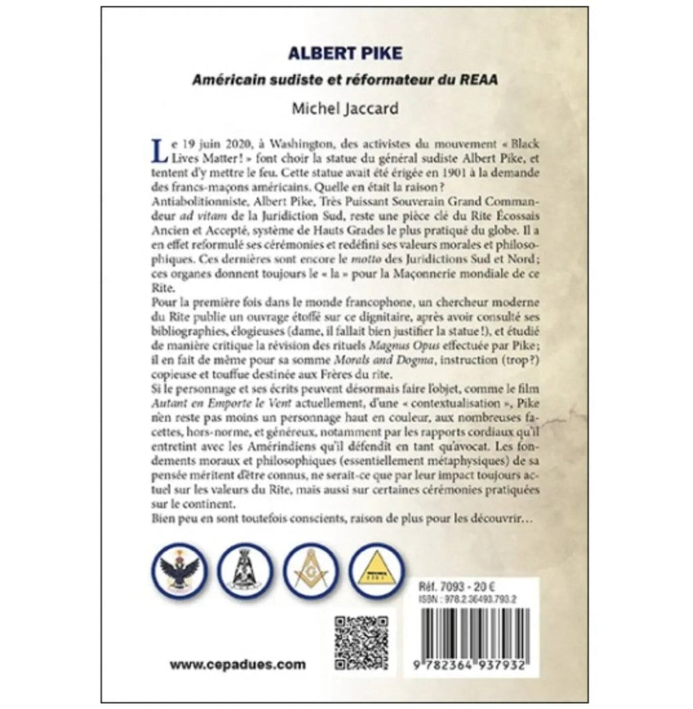 Albert Pike. Américain sudiste et réformateur du REAA - Nos Colonnes