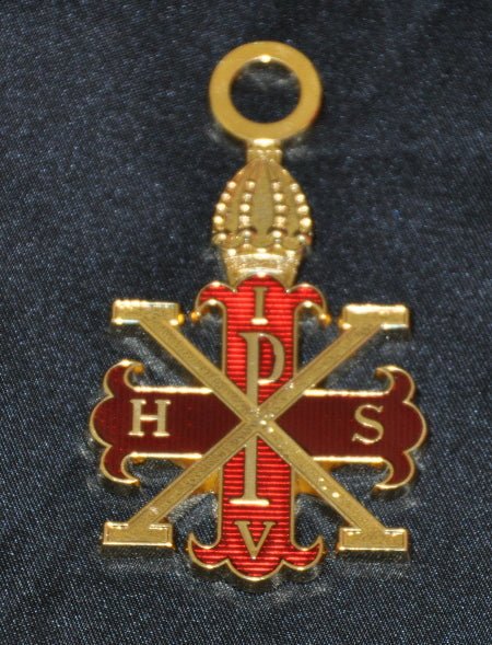 Bijou de Vice - roi/Souverain - Croix Rouge de Constantin - Nos Colonnes