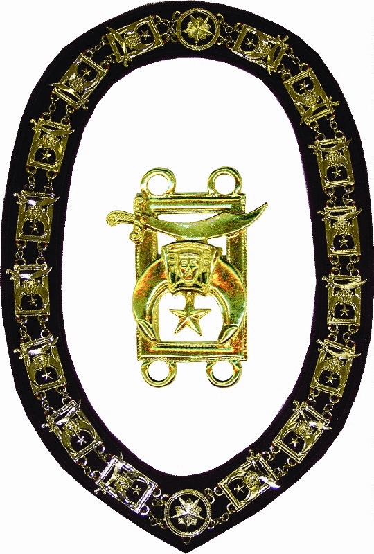 Collier Chaîne Officiers Luxe bleu - Shriners International - Nos Colonnes