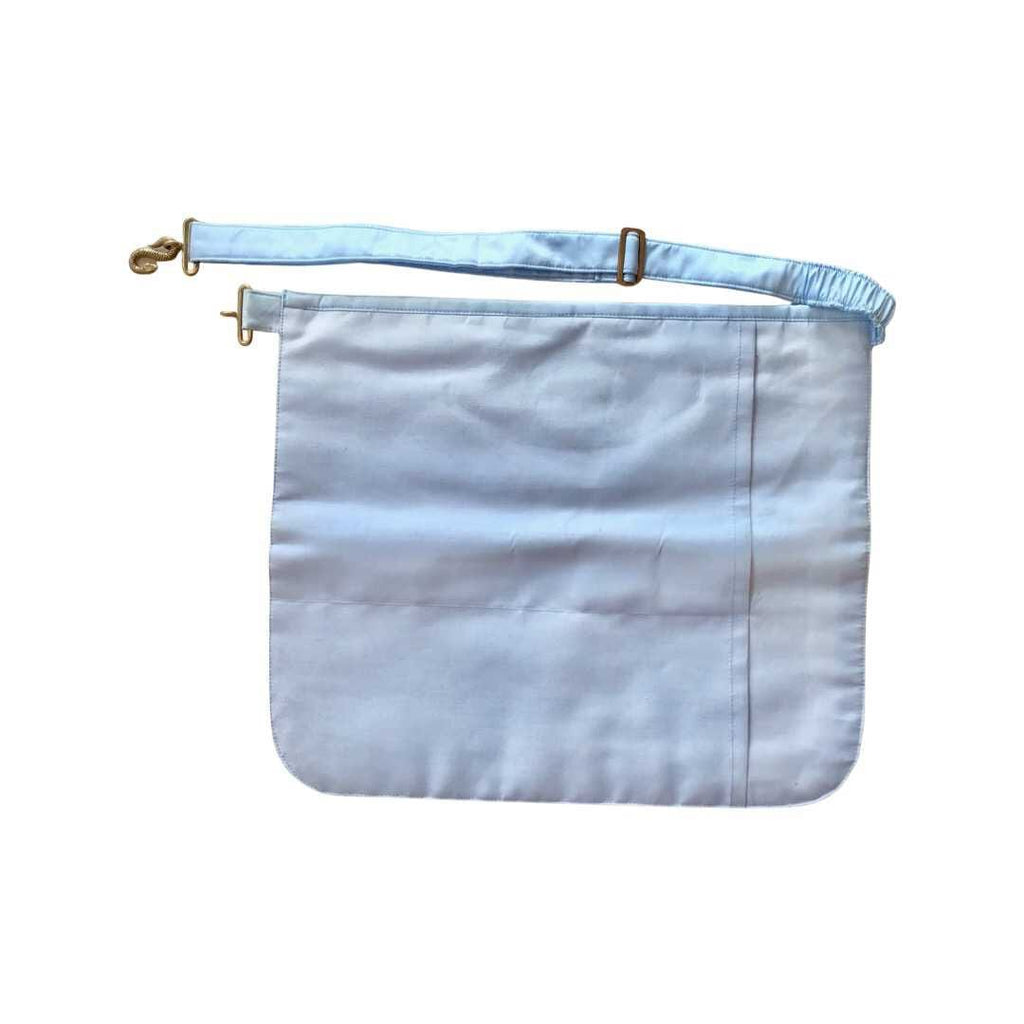 Tablier Vénérable Maître. Ghimel/Bords arrondis - Rite Français Traditionnel - Nos Colonnes